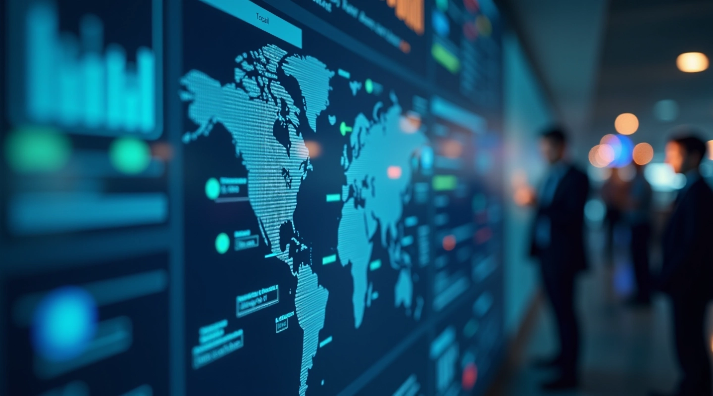 International financial transaction monitoring with data visualization and geographic patterns