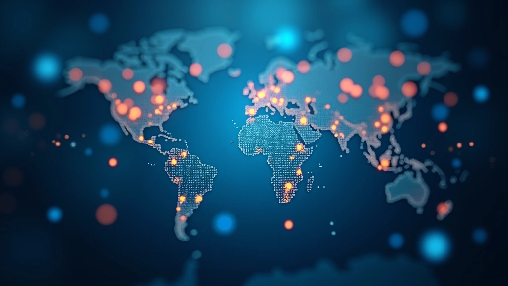 International payment routes visualization showing cross-border transaction flows