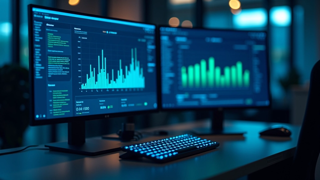 Real-time monitoring dashboard displaying fraud detection metrics and performance indicators