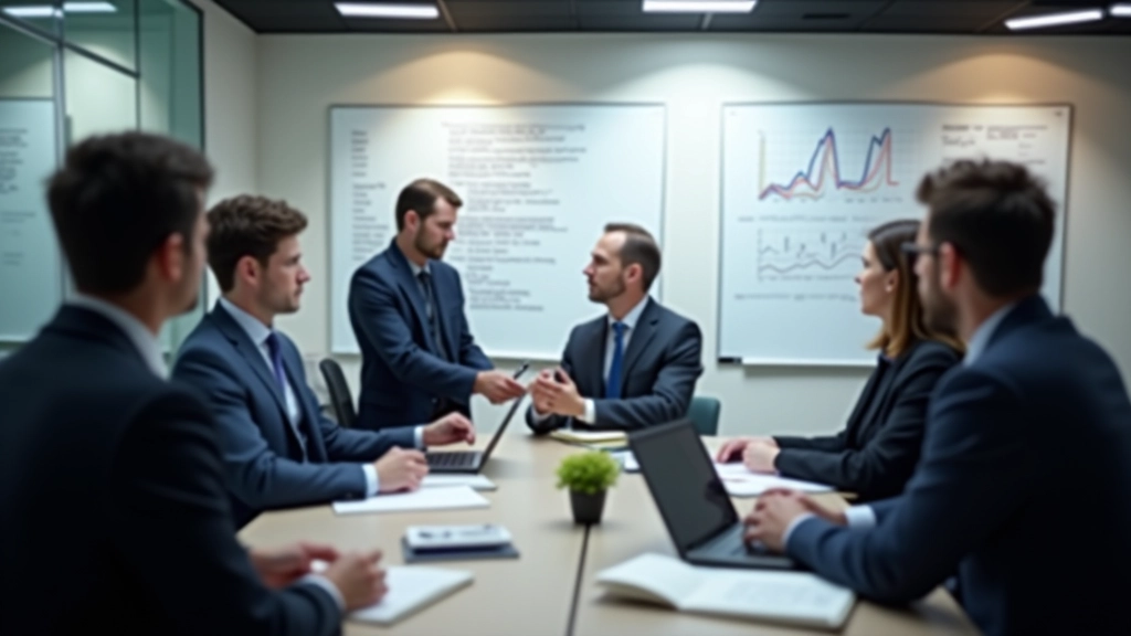 Training session with fraud analysts reviewing transaction pattern analysis methods